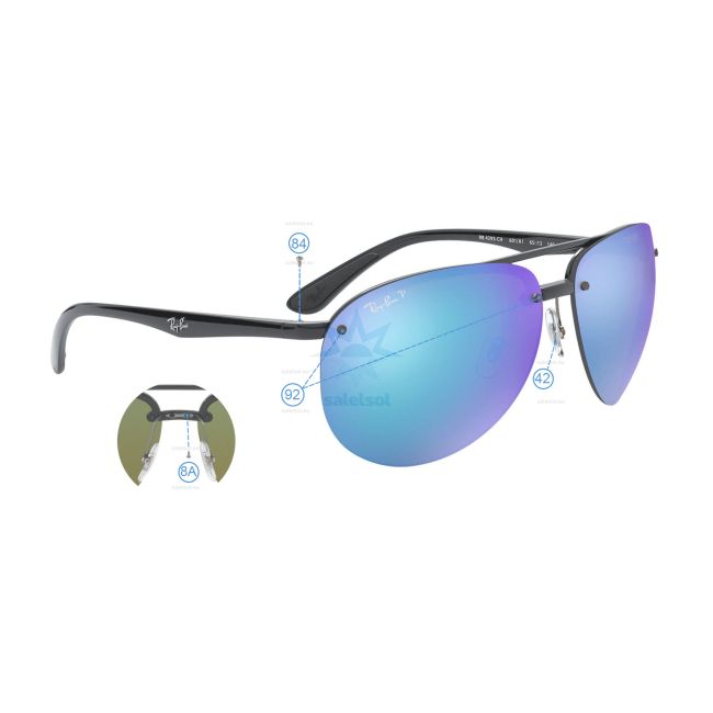 2x Genuine Replacement Arms Ray-Ban 4293 by by